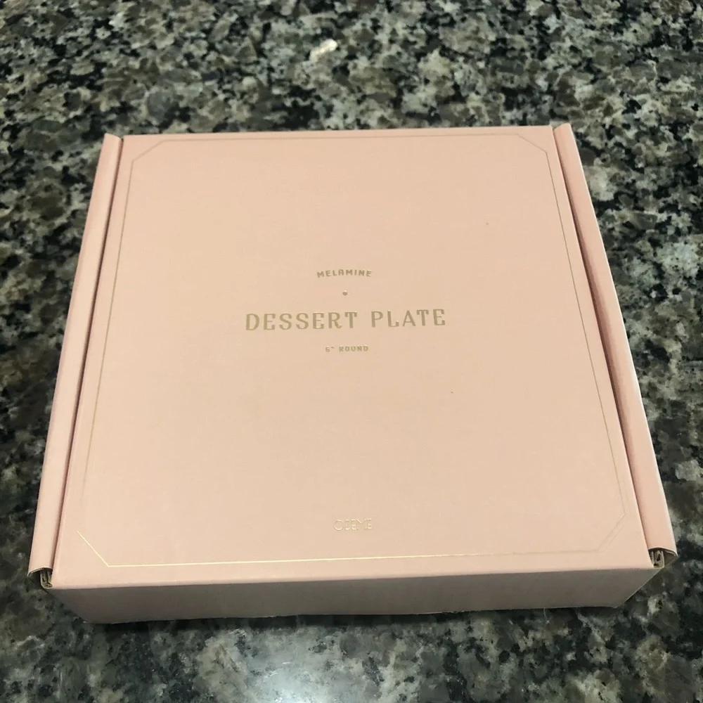 NIB Odeme Melamine Dessert Plates 6" Round - Picture 3 of 4